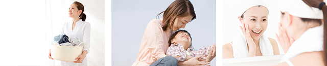 つらい症状から解放された女性のイメージ