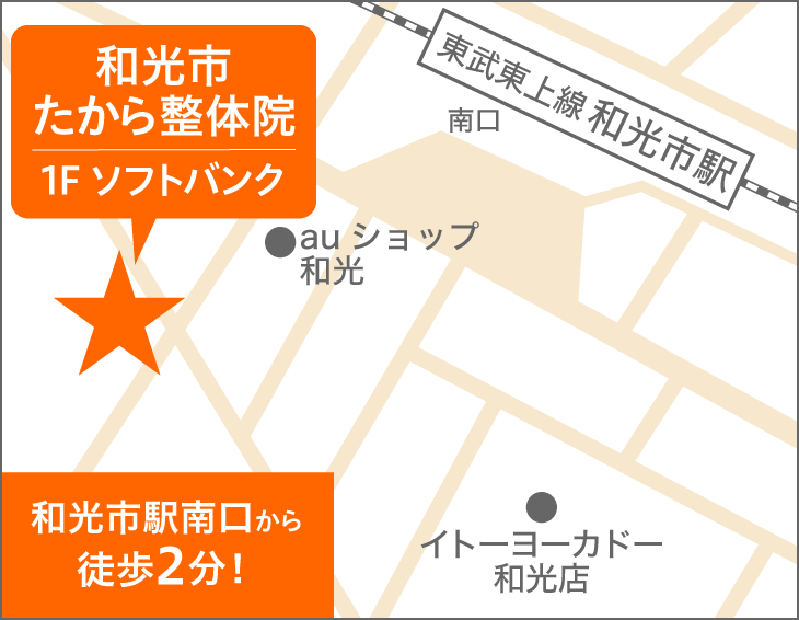 和光市たから整体院周辺の地図
